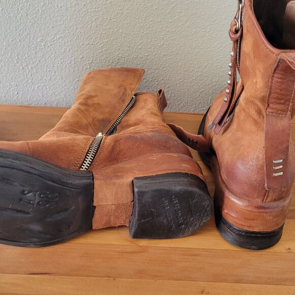 A.S.98 womens brown leather boots. Size EU39 - Picture 5 of 7